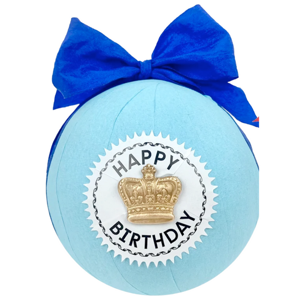Happy Birthday Blue Crepe Streamer